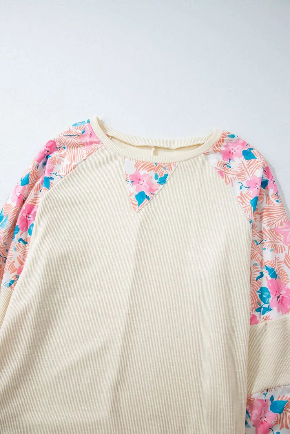 Plus-size apricot floral top - Love Salve